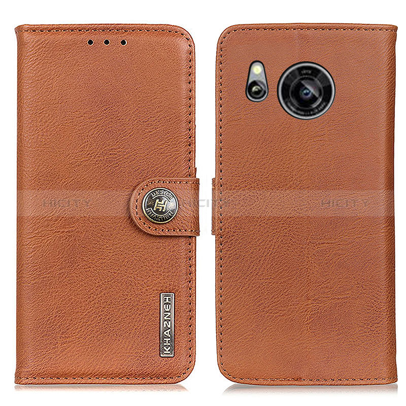 Coque Portefeuille Livre Cuir Etui Clapet K02Z pour Sharp Aquos Sense8 Marron Plus