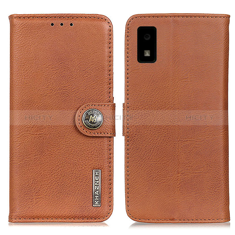 Coque Portefeuille Livre Cuir Etui Clapet K02Z pour Sharp Aquos wish Marron Plus