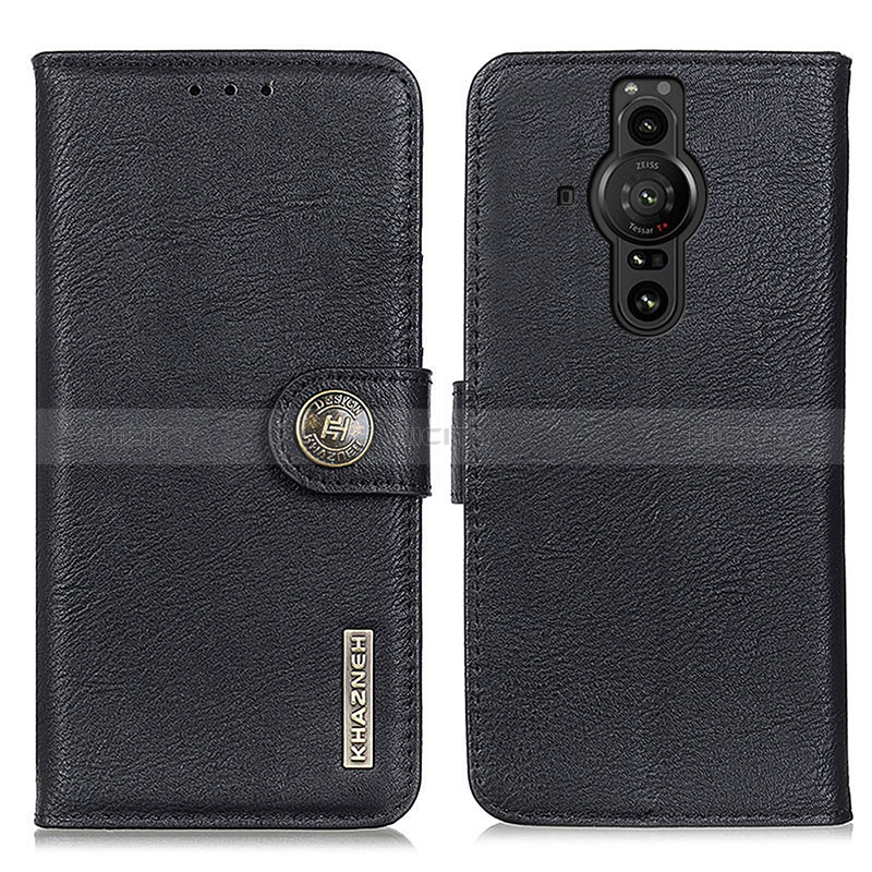 Coque Portefeuille Livre Cuir Etui Clapet K02Z pour Sony Xperia PRO-I Noir Plus