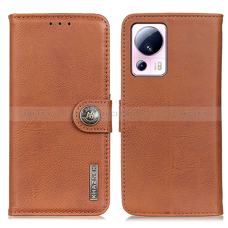 Coque Portefeuille Livre Cuir Etui Clapet K02Z pour Xiaomi Mi 12 Lite NE 5G Marron Plus