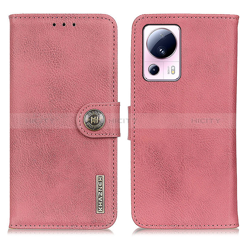 Coque Portefeuille Livre Cuir Etui Clapet K02Z pour Xiaomi Mi 12 Lite NE 5G Rose Plus