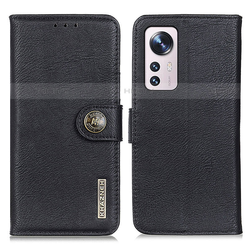 Coque Portefeuille Livre Cuir Etui Clapet K02Z pour Xiaomi Mi 12X 5G Noir Plus