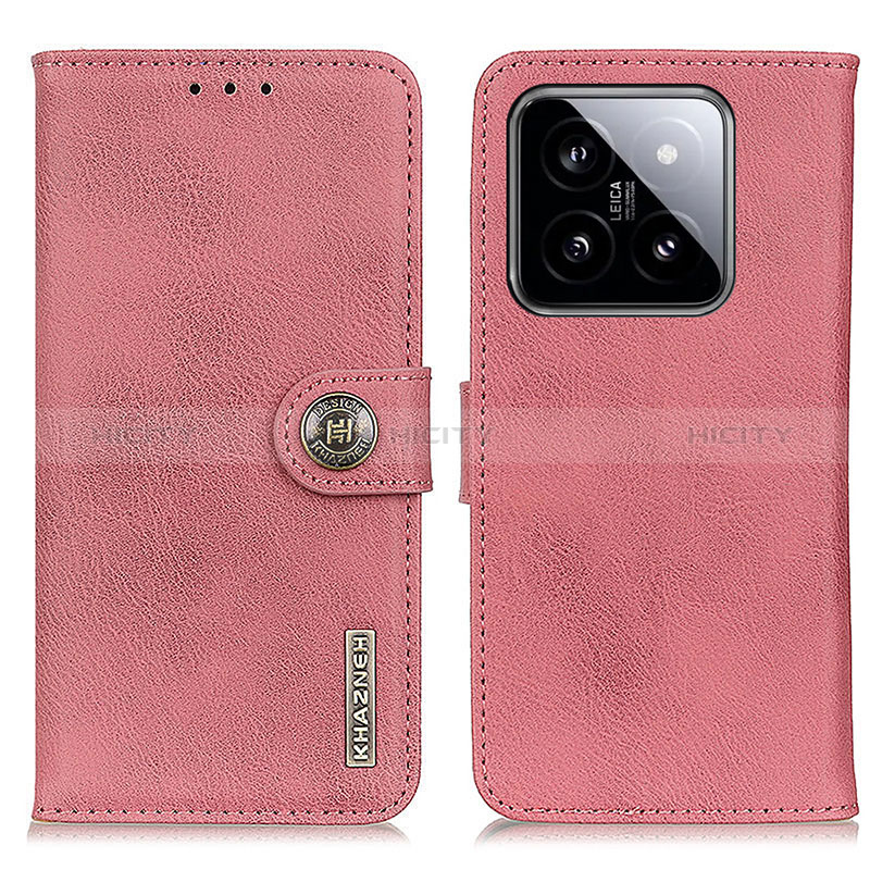 Coque Portefeuille Livre Cuir Etui Clapet K02Z pour Xiaomi Mi 14 5G Gris Plus