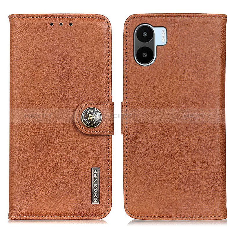 Coque Portefeuille Livre Cuir Etui Clapet K02Z pour Xiaomi Poco C51 Marron Plus