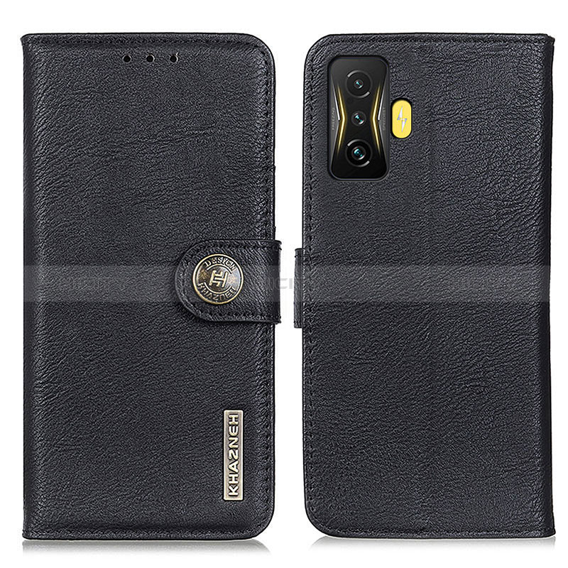 Coque Portefeuille Livre Cuir Etui Clapet K02Z pour Xiaomi Poco F4 GT 5G Noir Plus