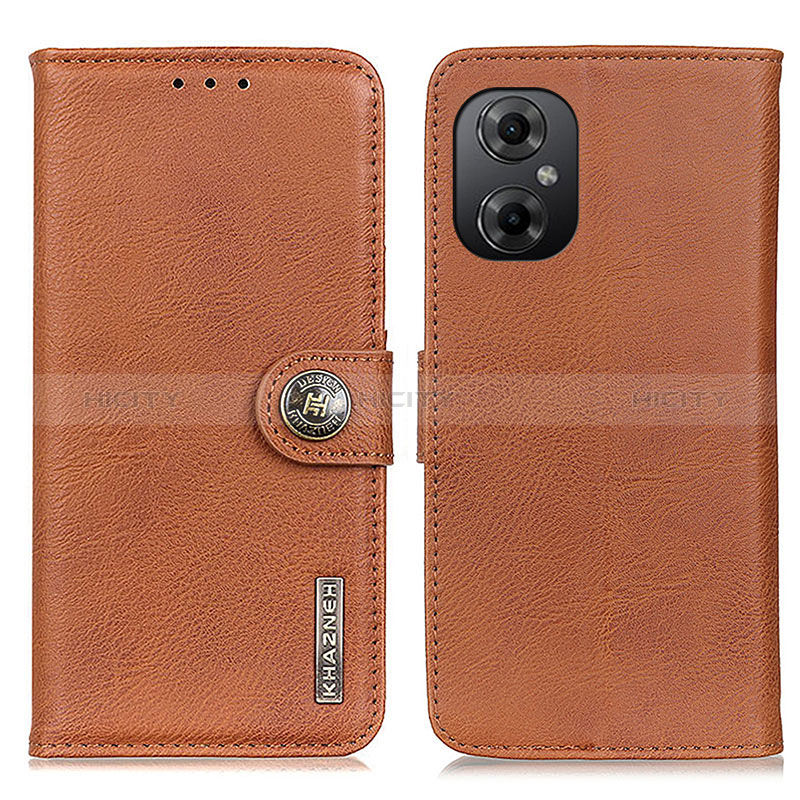 Coque Portefeuille Livre Cuir Etui Clapet K02Z pour Xiaomi Poco M4 5G Marron Plus