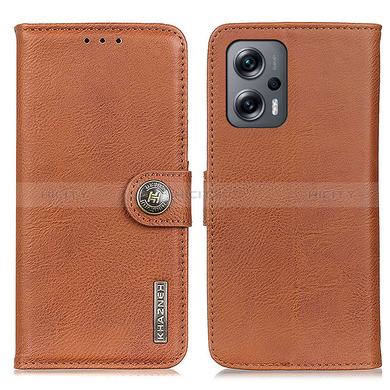 Coque Portefeuille Livre Cuir Etui Clapet K02Z pour Xiaomi Poco X4 GT 5G Marron Plus