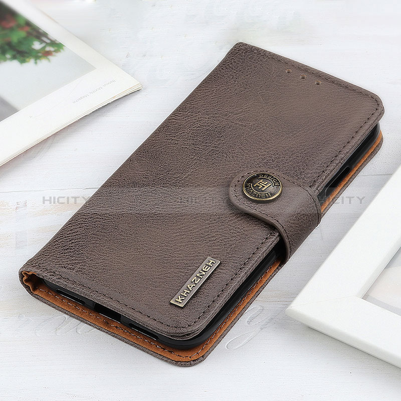 Coque Portefeuille Livre Cuir Etui Clapet K02Z pour Xiaomi Redmi K40 Pro+ Plus 5G Gris Plus