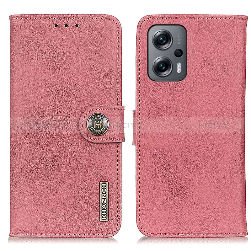 Coque Portefeuille Livre Cuir Etui Clapet K02Z pour Xiaomi Redmi K50i 5G Rose Plus