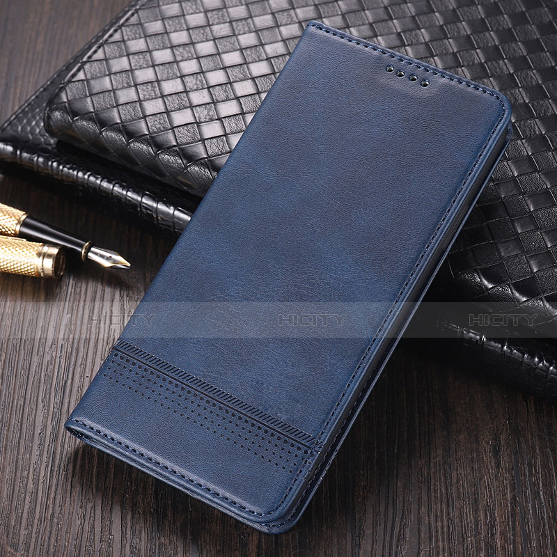 Coque Portefeuille Livre Cuir Etui Clapet K03 pour Huawei Mate 40 Bleu Plus