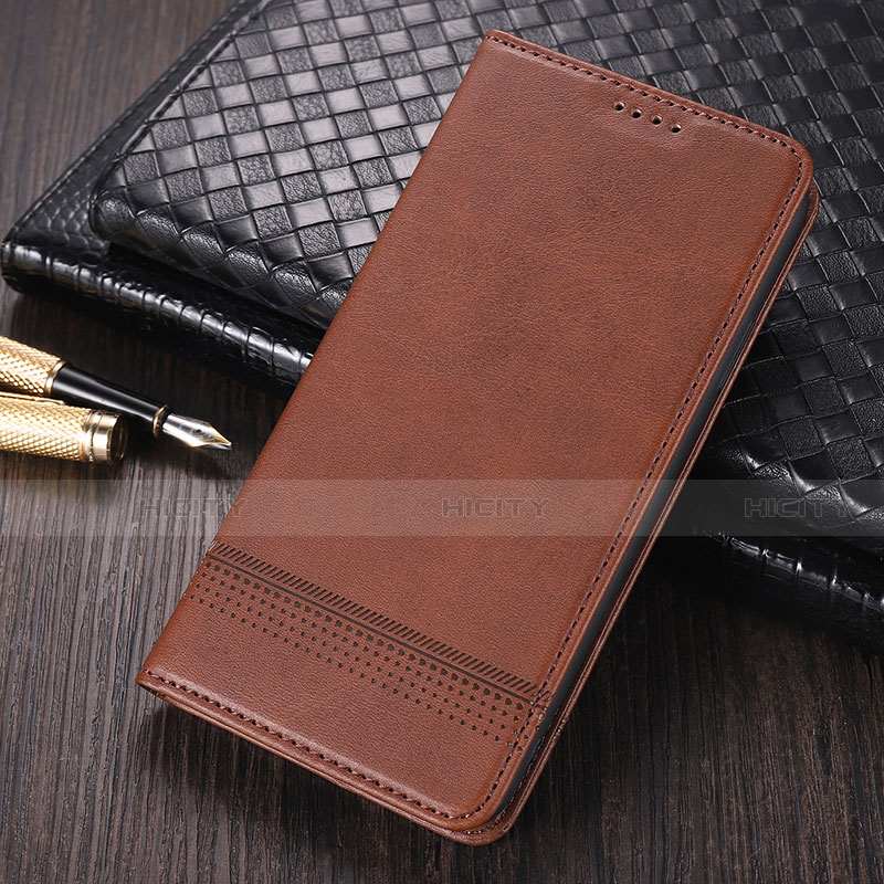 Coque Portefeuille Livre Cuir Etui Clapet K03 pour Huawei Mate 40 Pro Marron Plus