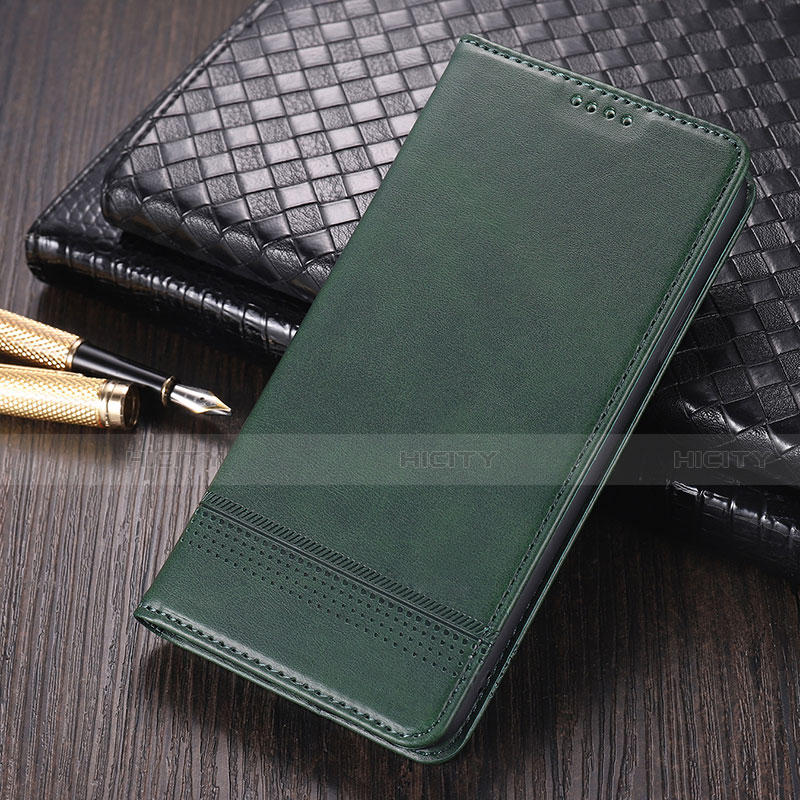 Coque Portefeuille Livre Cuir Etui Clapet K03 pour Huawei Mate 40 Pro Vert Nuit Plus