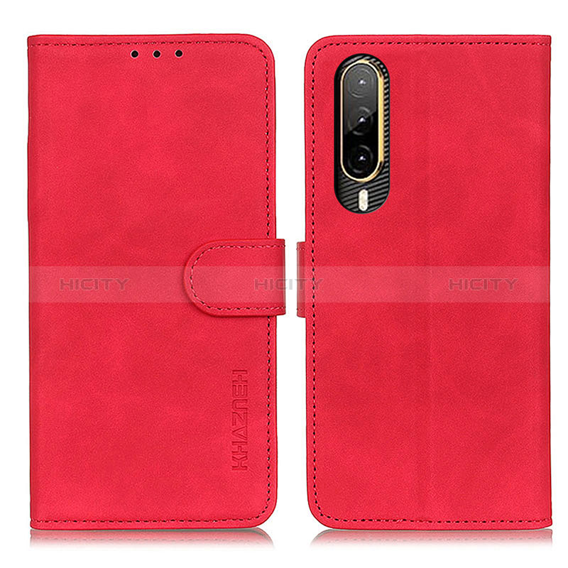 Coque Portefeuille Livre Cuir Etui Clapet K03Z pour HTC Desire 22 Pro 5G Rouge Plus