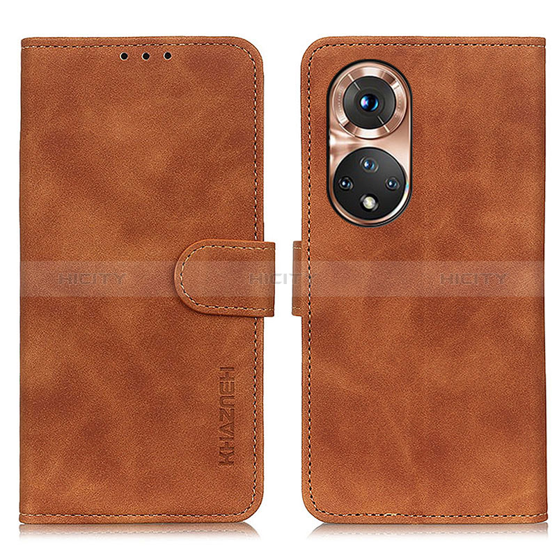 Coque Portefeuille Livre Cuir Etui Clapet K03Z pour Huawei Honor 50 5G Marron Plus