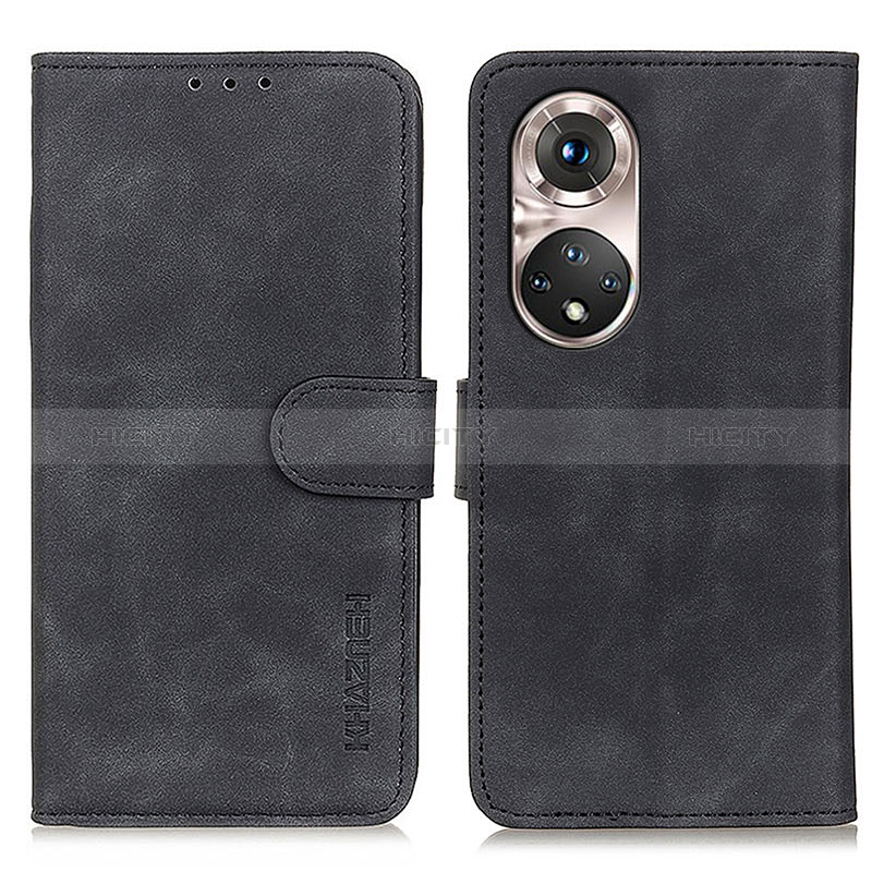 Coque Portefeuille Livre Cuir Etui Clapet K03Z pour Huawei Honor 50 Pro 5G Noir Plus