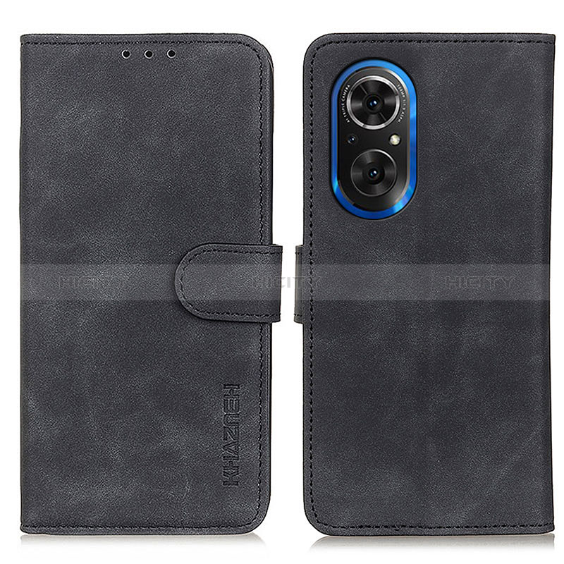 Coque Portefeuille Livre Cuir Etui Clapet K03Z pour Huawei Honor 50 SE 5G Noir Plus