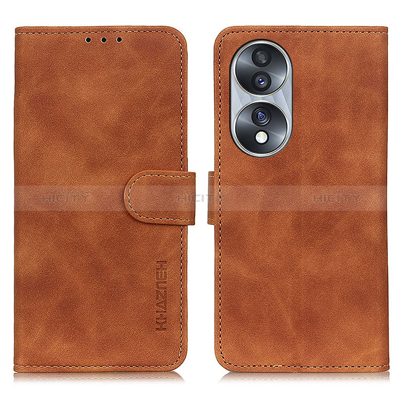 Coque Portefeuille Livre Cuir Etui Clapet K03Z pour Huawei Honor 70 5G Marron Plus