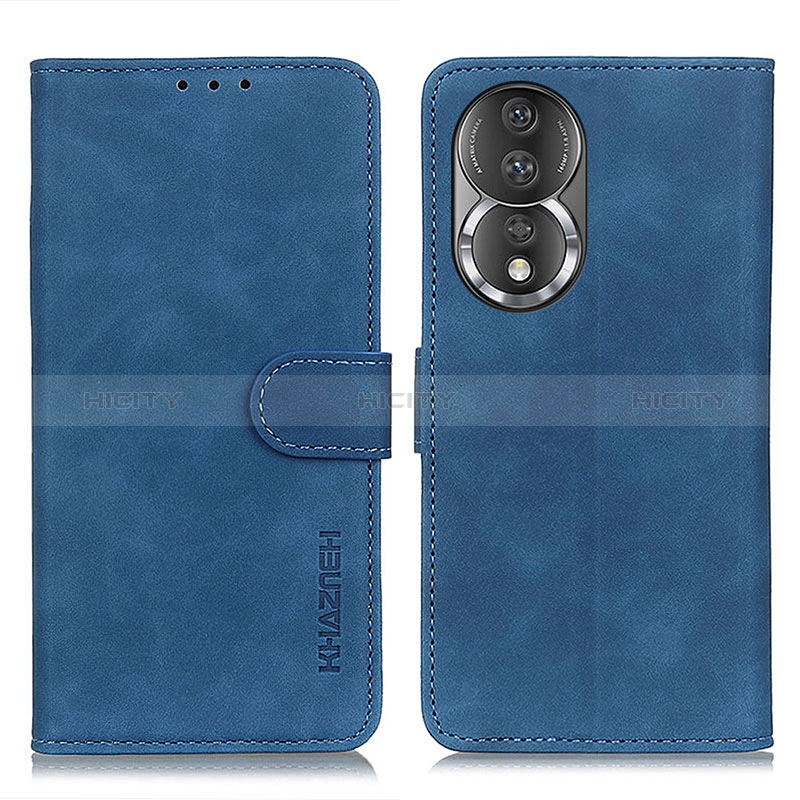 Coque Portefeuille Livre Cuir Etui Clapet K03Z pour Huawei Honor 80 5G Bleu Plus