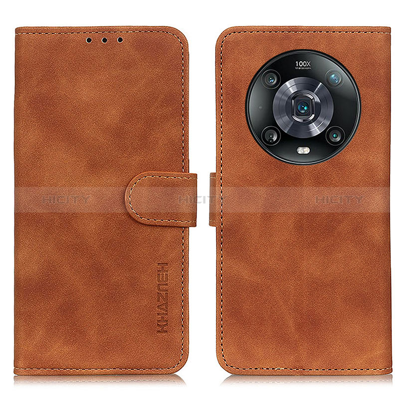 Coque Portefeuille Livre Cuir Etui Clapet K03Z pour Huawei Honor Magic4 Pro 5G Marron Plus