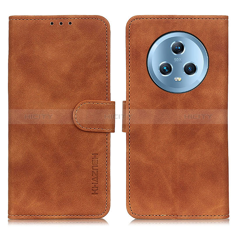 Coque Portefeuille Livre Cuir Etui Clapet K03Z pour Huawei Honor Magic5 5G Marron Plus