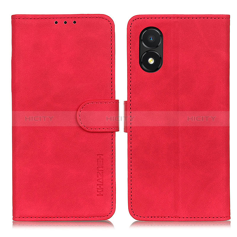 Coque Portefeuille Livre Cuir Etui Clapet K03Z pour Huawei Honor X5 Rouge Plus
