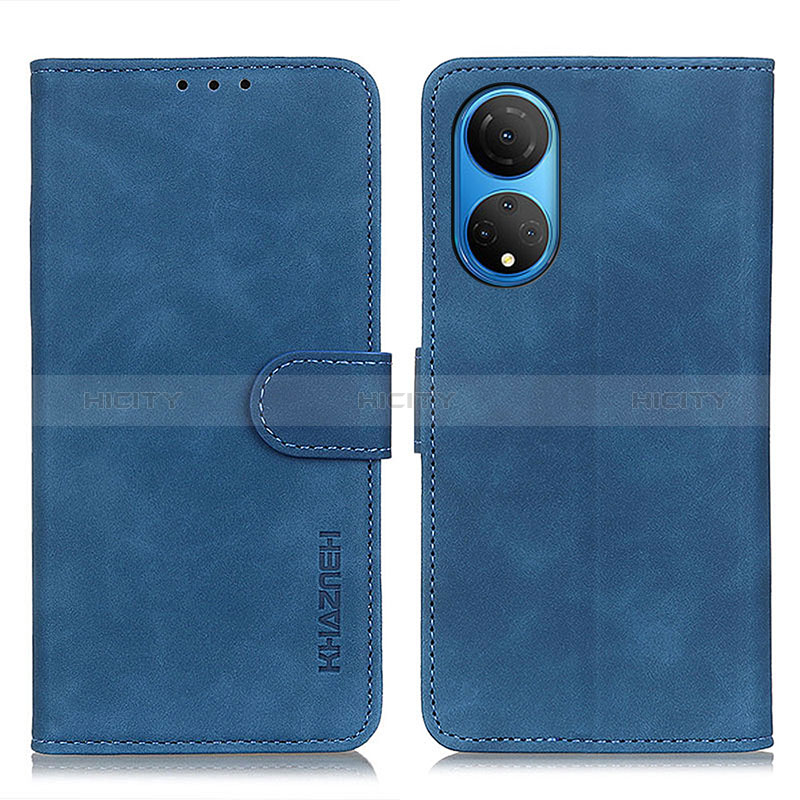 Coque Portefeuille Livre Cuir Etui Clapet K03Z pour Huawei Honor X7 Bleu Plus