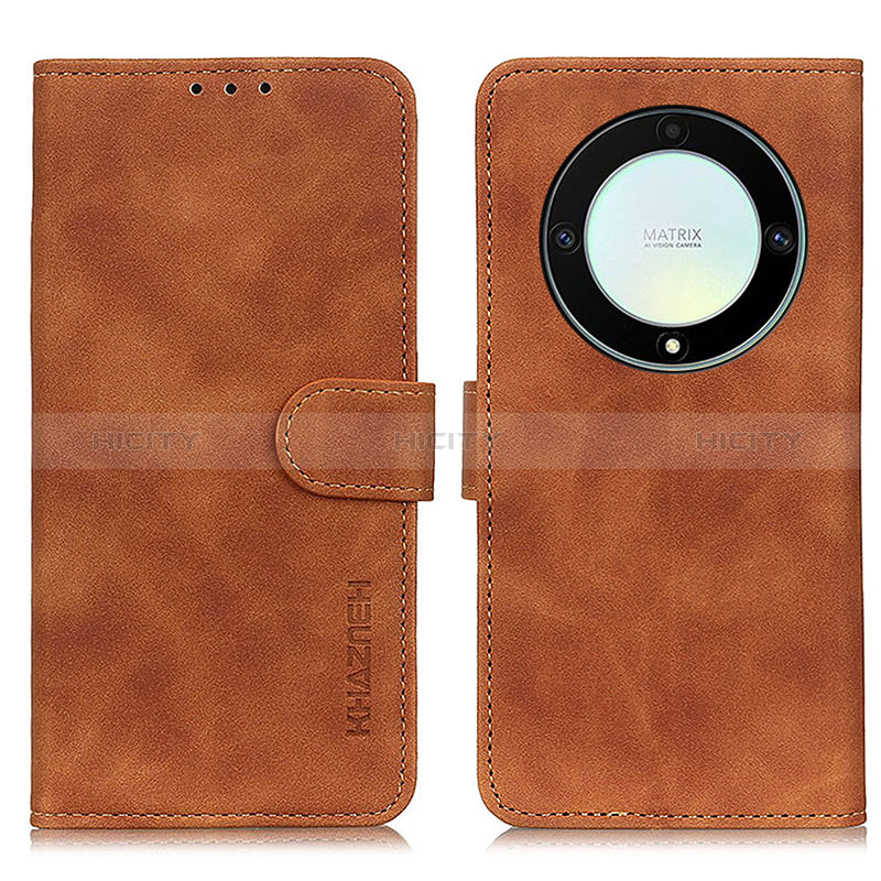 Coque Portefeuille Livre Cuir Etui Clapet K03Z pour Huawei Honor X9a 5G Marron Plus