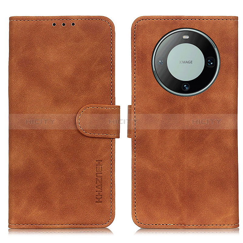 Coque Portefeuille Livre Cuir Etui Clapet K03Z pour Huawei Mate 60 Marron Plus