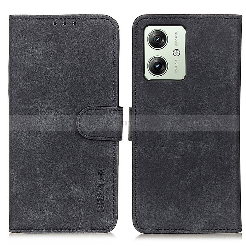 Coque Portefeuille Livre Cuir Etui Clapet K03Z pour Motorola Moto G54 5G Noir Plus