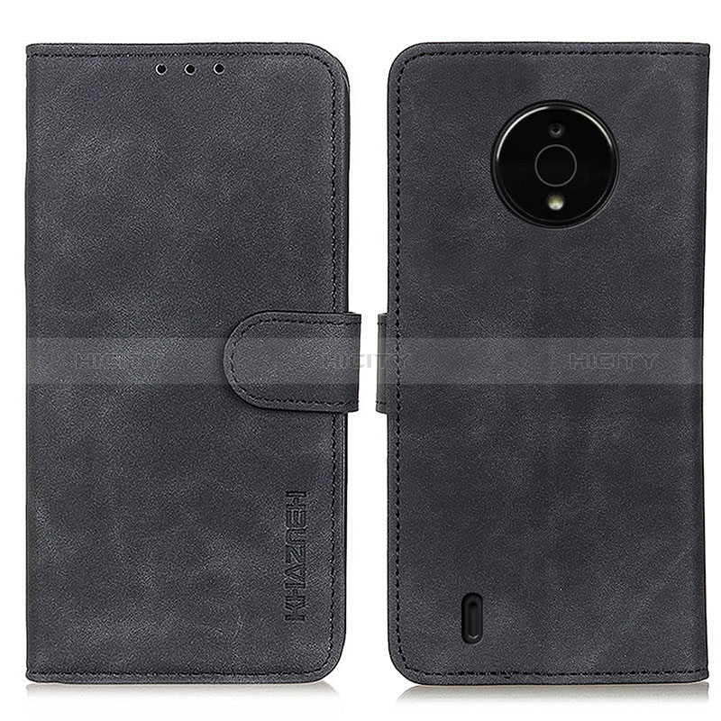 Coque Portefeuille Livre Cuir Etui Clapet K03Z pour Nokia C200 Noir Plus