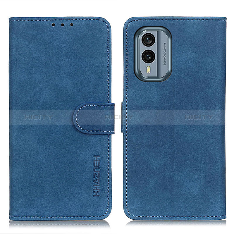 Coque Portefeuille Livre Cuir Etui Clapet K03Z pour Nokia X30 5G Bleu Plus