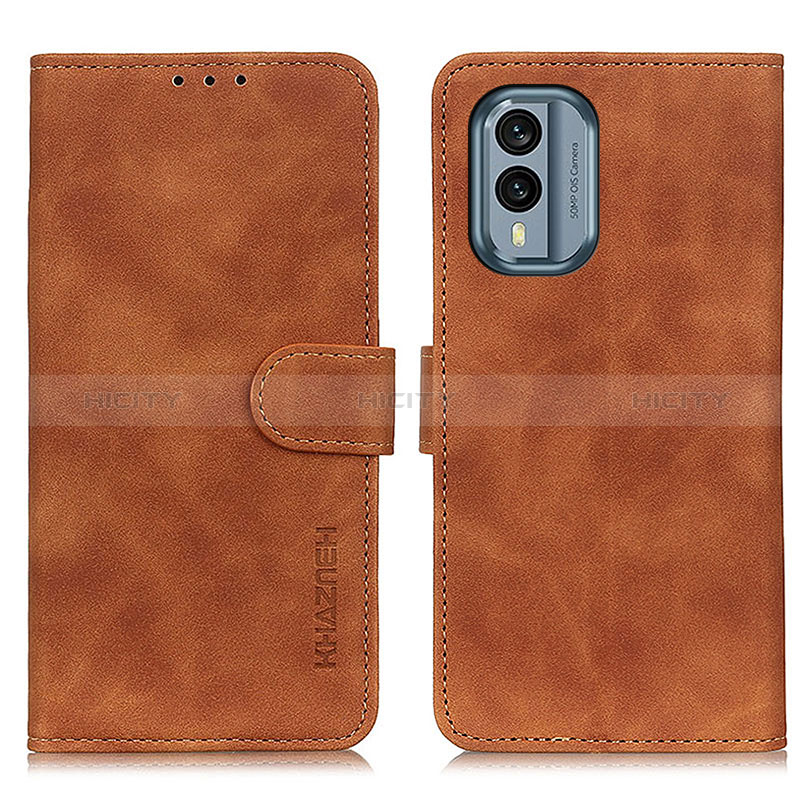 Coque Portefeuille Livre Cuir Etui Clapet K03Z pour Nokia X30 5G Marron Plus