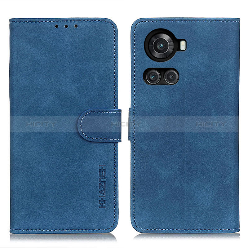 Coque Portefeuille Livre Cuir Etui Clapet K03Z pour OnePlus 10R 5G Bleu Plus