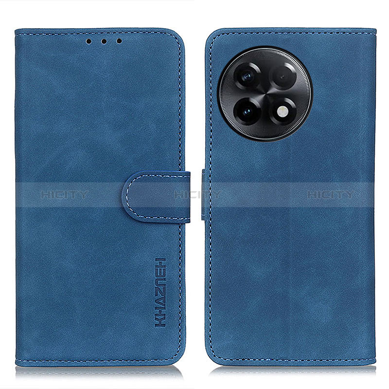 Coque Portefeuille Livre Cuir Etui Clapet K03Z pour OnePlus 11R 5G Bleu Plus