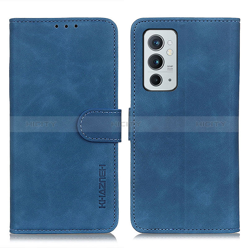 Coque Portefeuille Livre Cuir Etui Clapet K03Z pour OnePlus 9RT 5G Bleu Plus