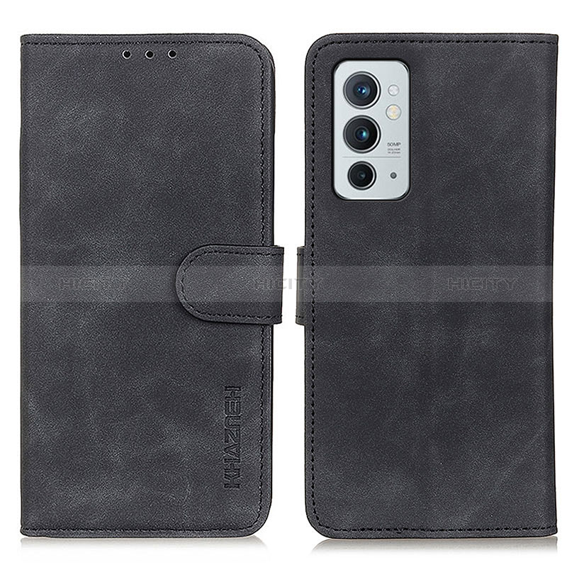 Coque Portefeuille Livre Cuir Etui Clapet K03Z pour OnePlus 9RT 5G Noir Plus