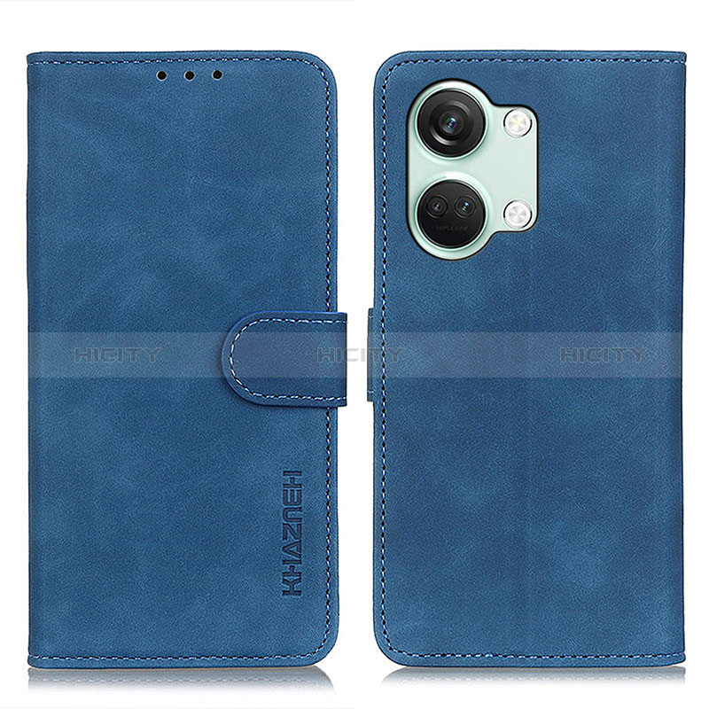 Coque Portefeuille Livre Cuir Etui Clapet K03Z pour OnePlus Ace 2V 5G Bleu Plus