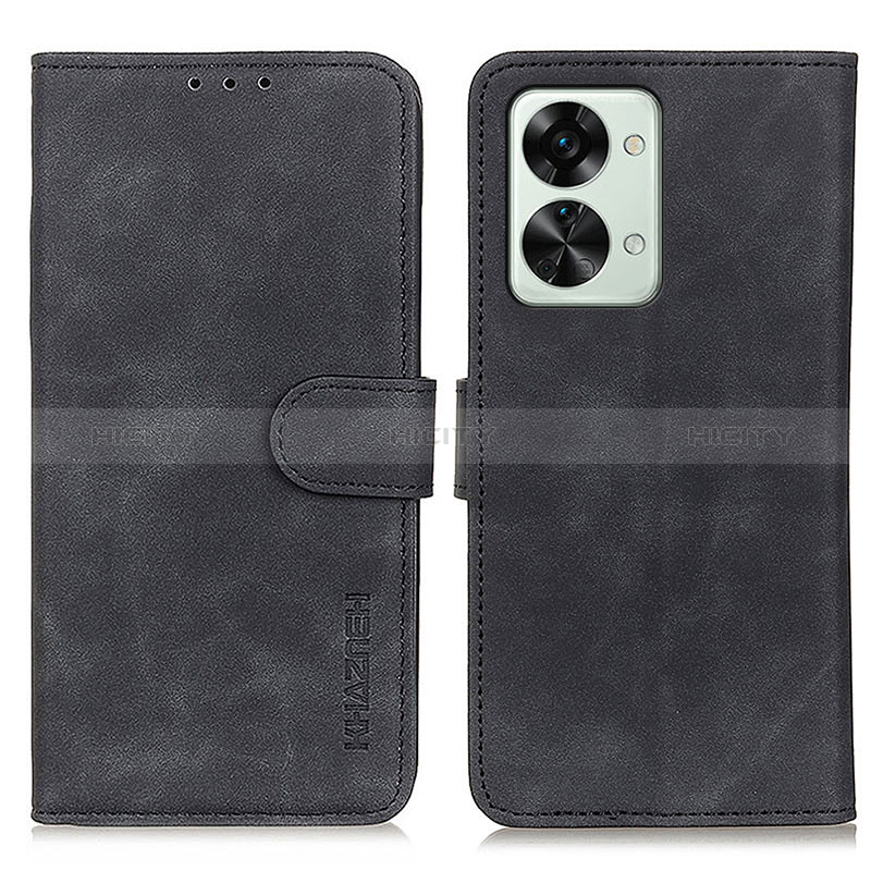 Coque Portefeuille Livre Cuir Etui Clapet K03Z pour OnePlus Nord 2T 5G Noir Plus