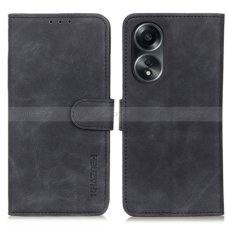 Coque Portefeuille Livre Cuir Etui Clapet K03Z pour Oppo A38 Noir Plus