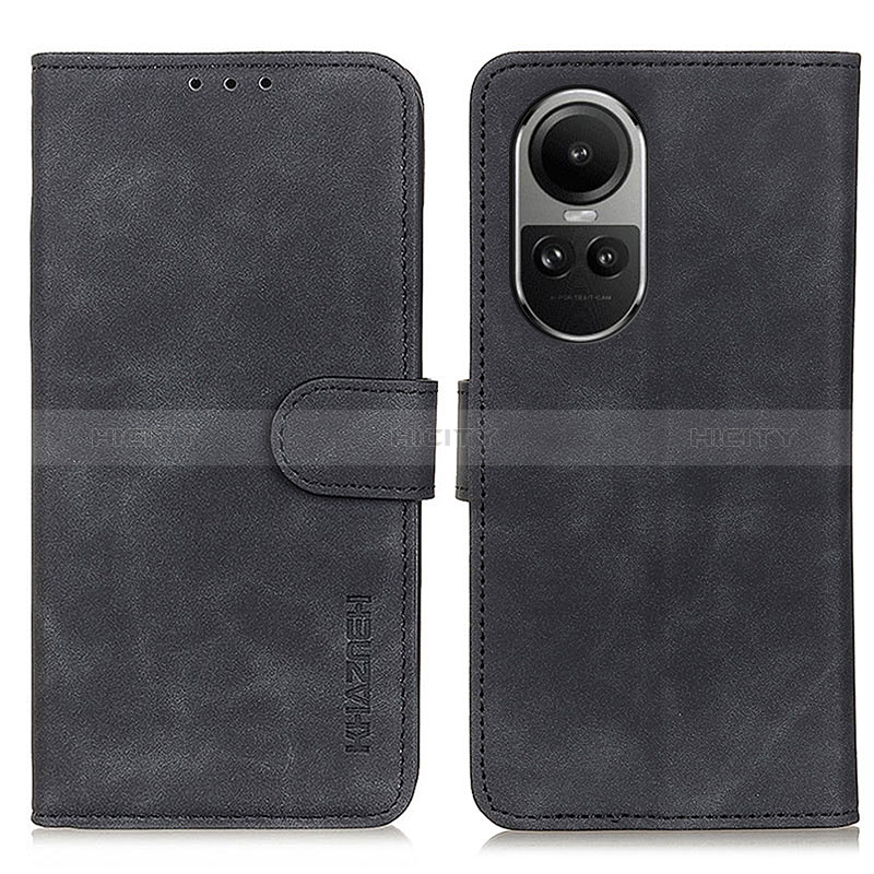 Coque Portefeuille Livre Cuir Etui Clapet K03Z pour Oppo Reno10 5G Noir Plus