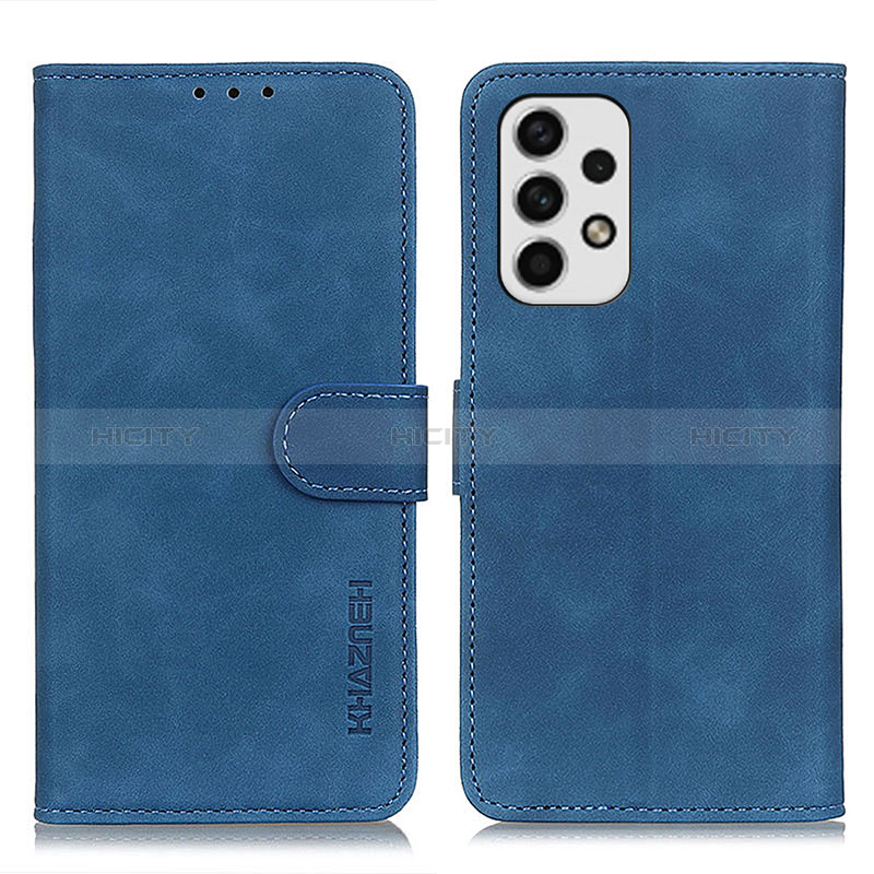 Coque Portefeuille Livre Cuir Etui Clapet K03Z pour Samsung Galaxy A23 5G Bleu Plus