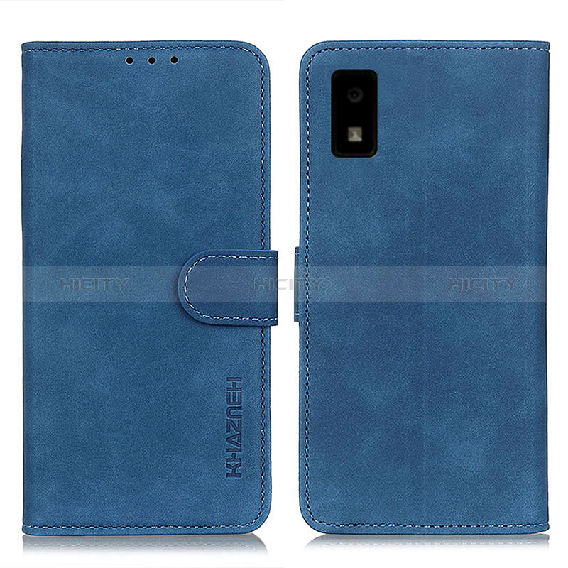 Coque Portefeuille Livre Cuir Etui Clapet K03Z pour Sharp Aquos wish Bleu Plus