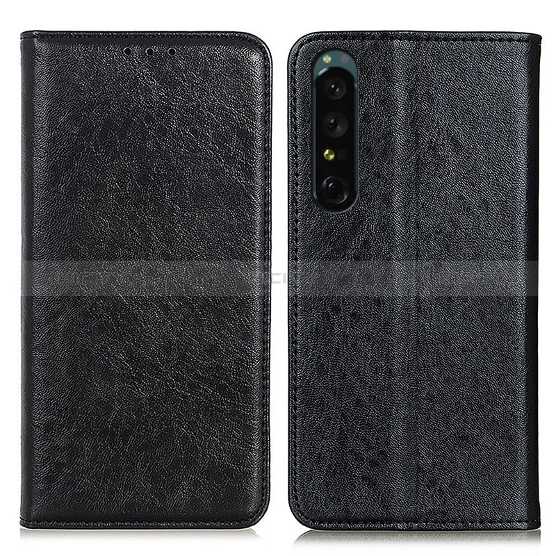 Coque Portefeuille Livre Cuir Etui Clapet K03Z pour Sony Xperia 1 IV Noir Plus