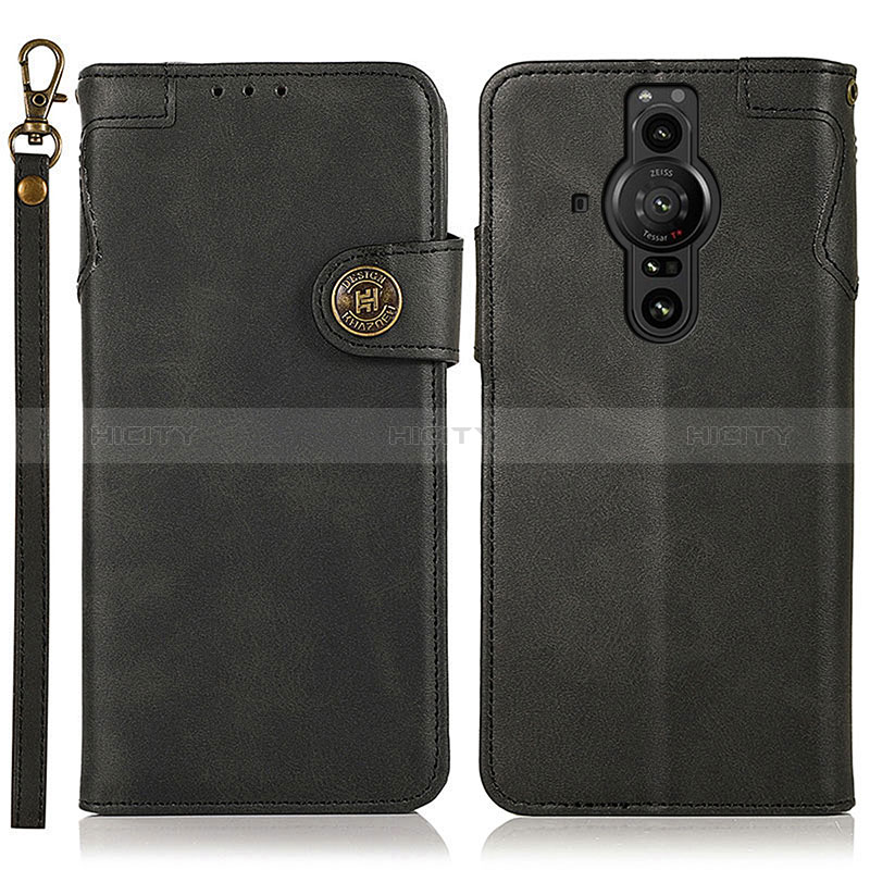 Coque Portefeuille Livre Cuir Etui Clapet K03Z pour Sony Xperia PRO-I Noir Plus