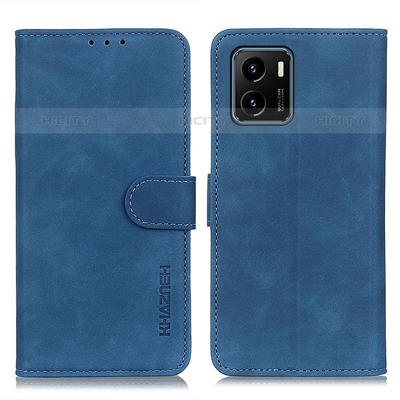 Coque Portefeuille Livre Cuir Etui Clapet K03Z pour Vivo iQOO U5x Bleu Plus