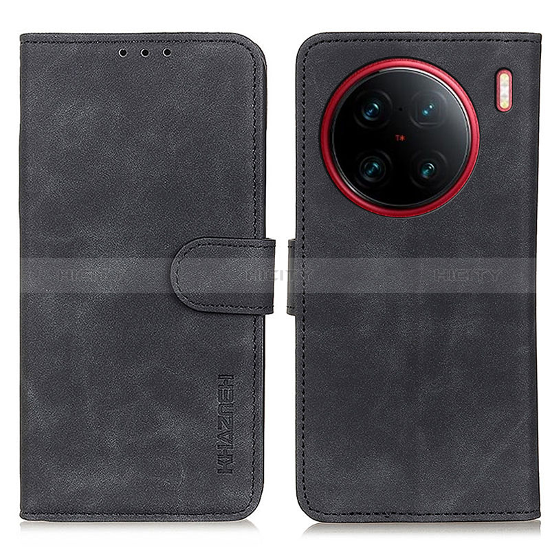 Coque Portefeuille Livre Cuir Etui Clapet K03Z pour Vivo X90 Pro+ Plus 5G Noir Plus