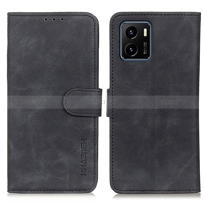 Coque Portefeuille Livre Cuir Etui Clapet K03Z pour Vivo Y01 Noir Plus