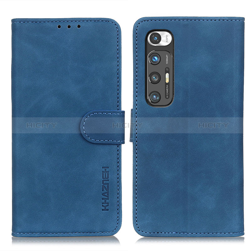 Coque Portefeuille Livre Cuir Etui Clapet K03Z pour Xiaomi Mi 10S 5G Bleu Plus