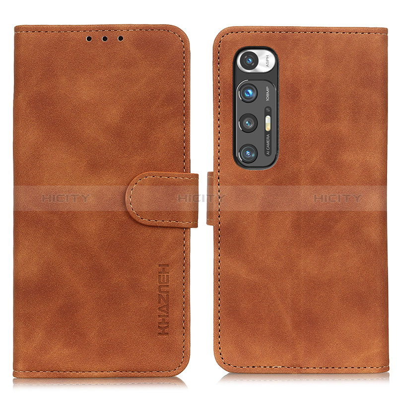 Coque Portefeuille Livre Cuir Etui Clapet K03Z pour Xiaomi Mi 10S 5G Marron Plus