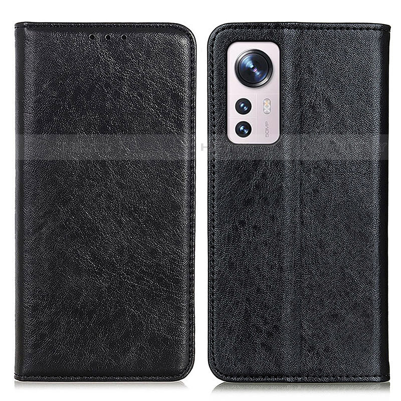 Coque Portefeuille Livre Cuir Etui Clapet K03Z pour Xiaomi Mi 12S Pro 5G Noir Plus